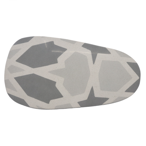 Blatt Chaya Chtaura Grey Oval Platter