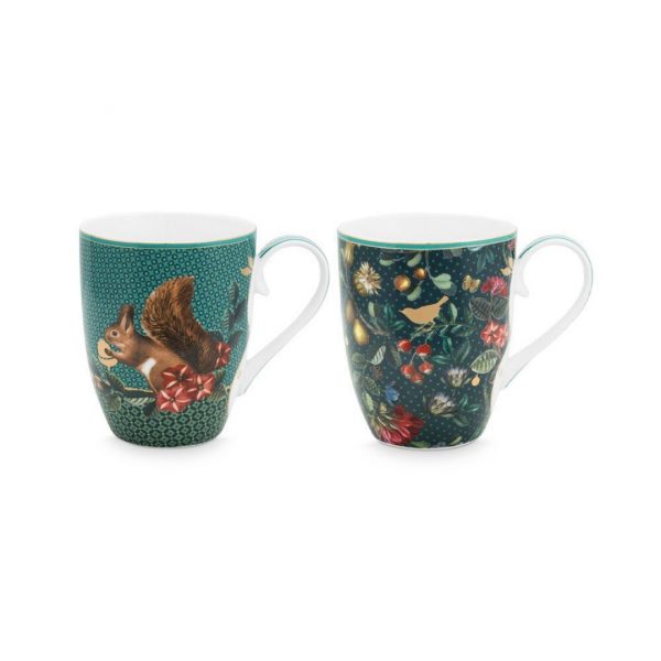 Set of 2 Large Winter Wonderland Mugs 350ml