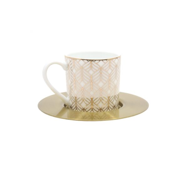 Set of 6 La Cite Espresso Cups & Saucers