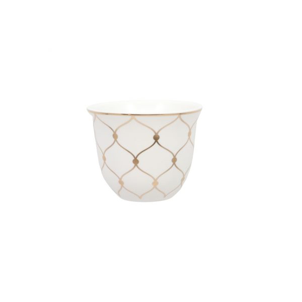 Set of 6 Lattice Coffee Cups