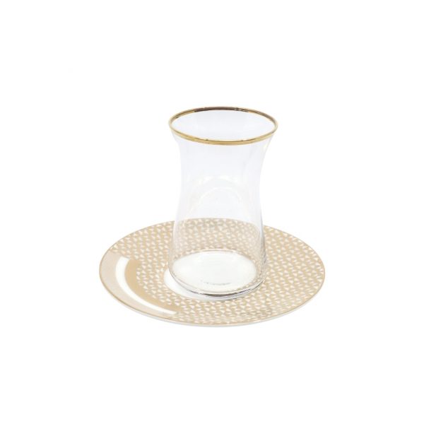 Set of 6 Studio Gold Istikanas