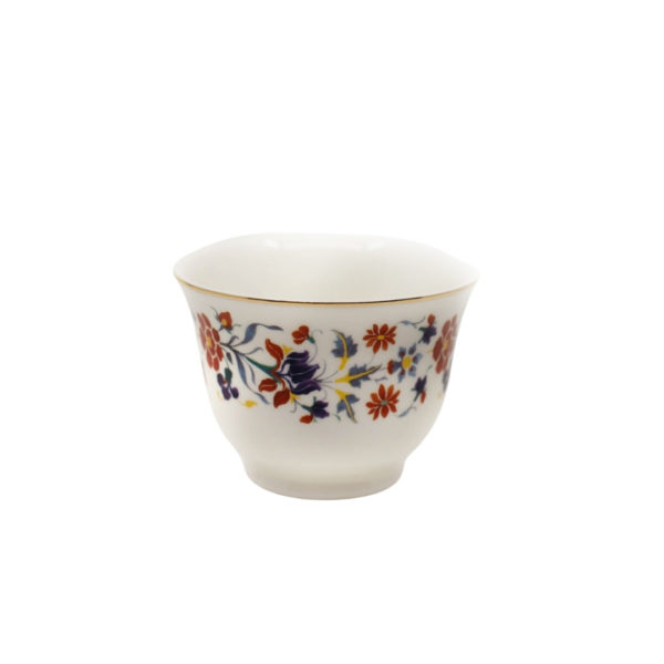 Set of 6 Vintage Floral  Arabic Coffee Cups