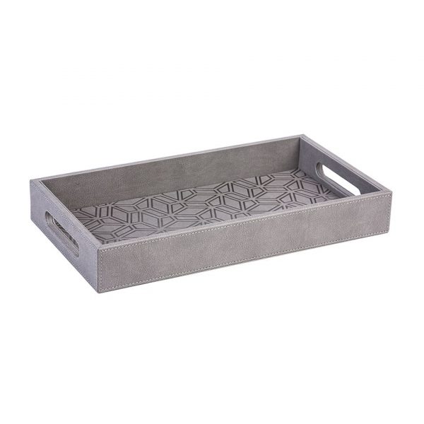 Engraved Kunooz Tray - Grey (S)