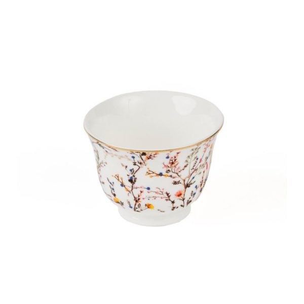 Set of 6 Botanical Arabic Coffee Cups
