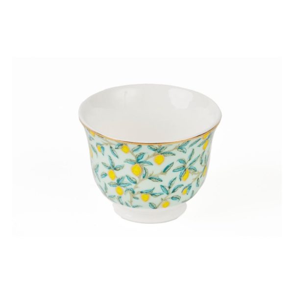 Set of 6 Lemon Arabic Coffee Cups