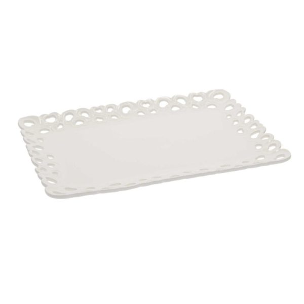 Vassoio Traforato Heart Carved Serving Plate (L)