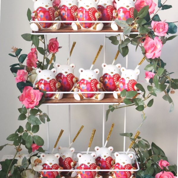 15 Pop In Pink Teddy Bear Baby Girl Giveaway Stand