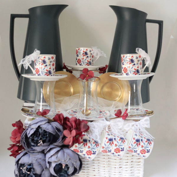 Red & Navy Zarina Set of 6 Gift Set