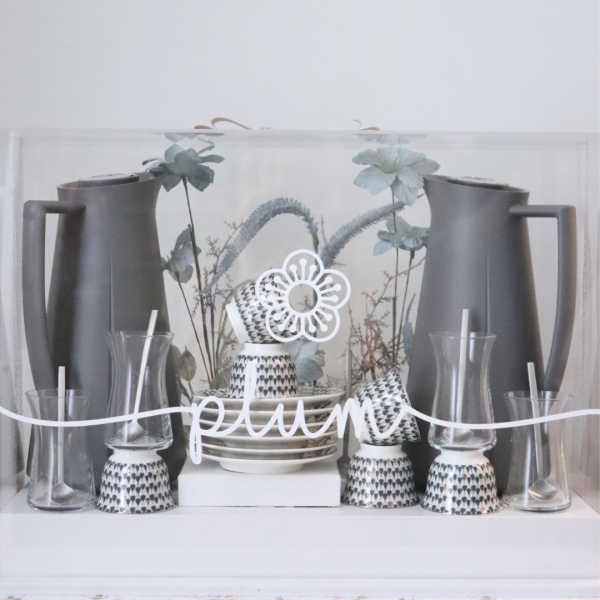 Grey Swirl Set of 6 Acrylic Gift Box
