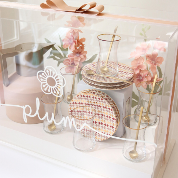 Pink Al Hambra Set of 6 Acrylic Gift Box